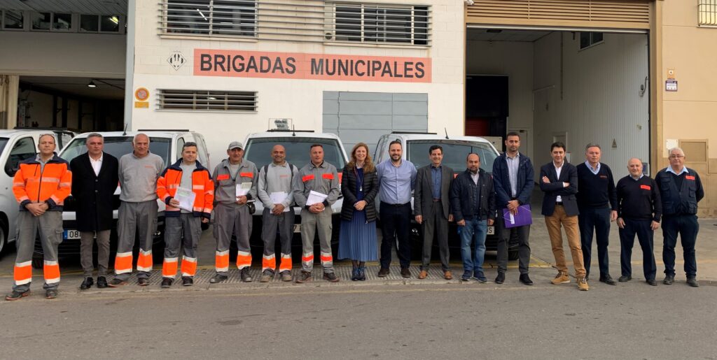 Leonauto entrega cinco vehículos eléctricos a la Brigada Municipal de Castellón